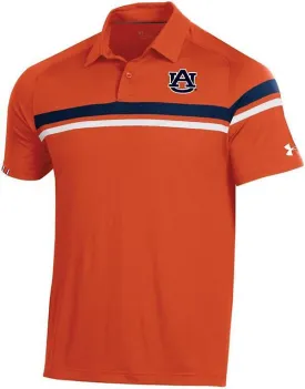 Auburn Tigers Under Armour Orange 2019 Sideline Tour Drive Coaches Polo