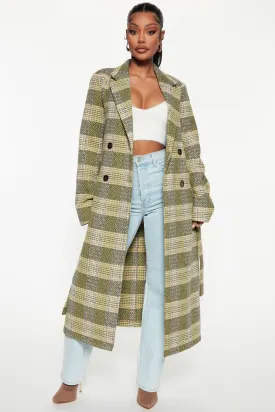 Better Than Ever Coat - Green/combo