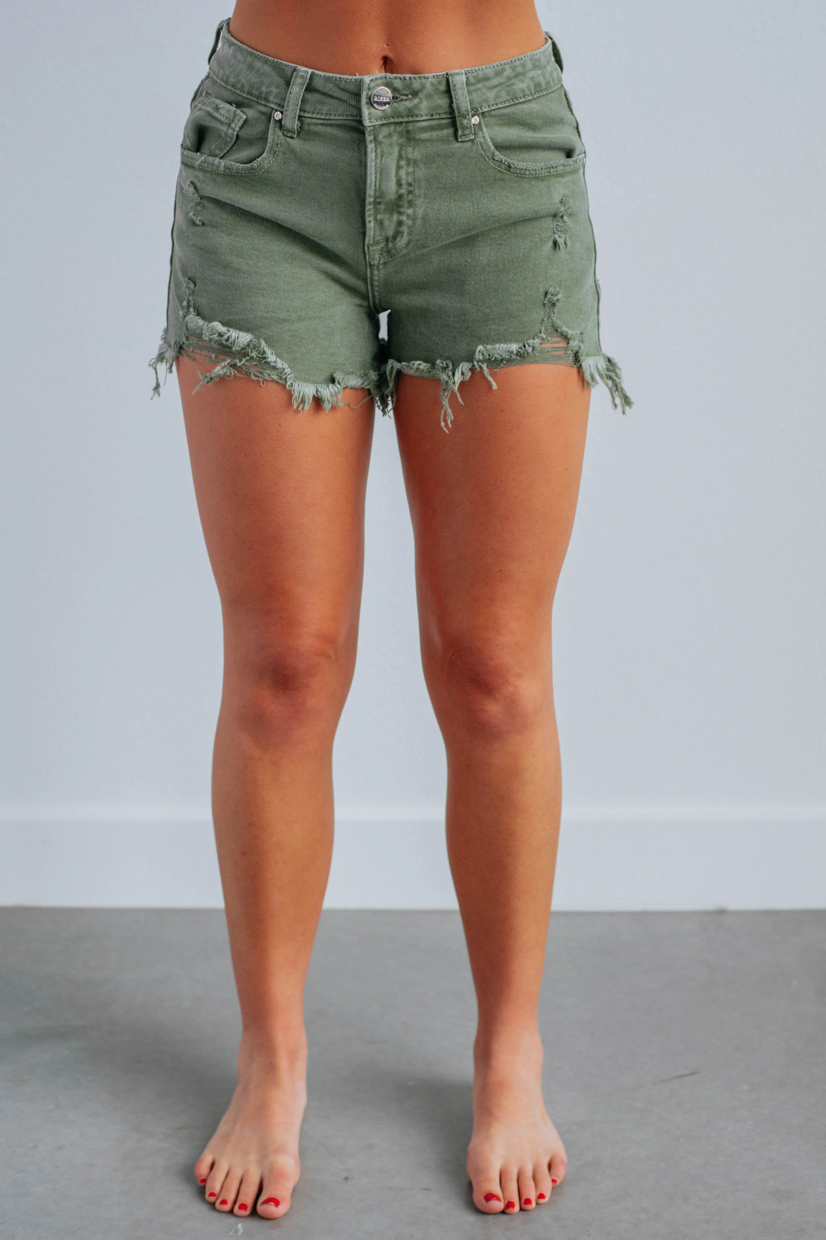 Charleigh Risen Shorts - Olive