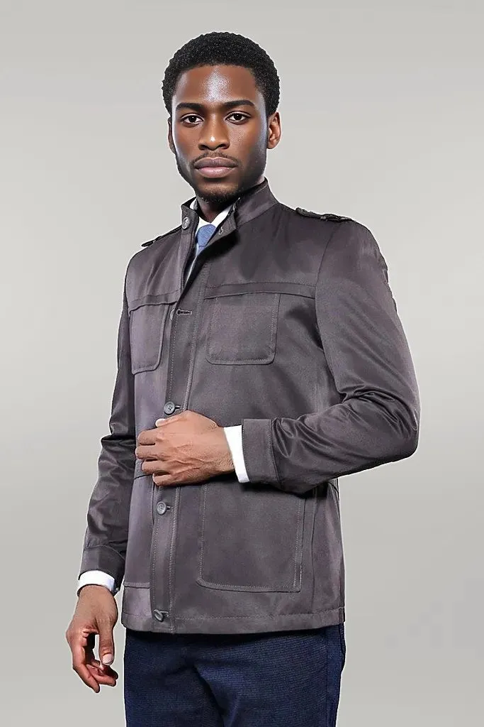 Grey Men's Coat Jacket | Wessi