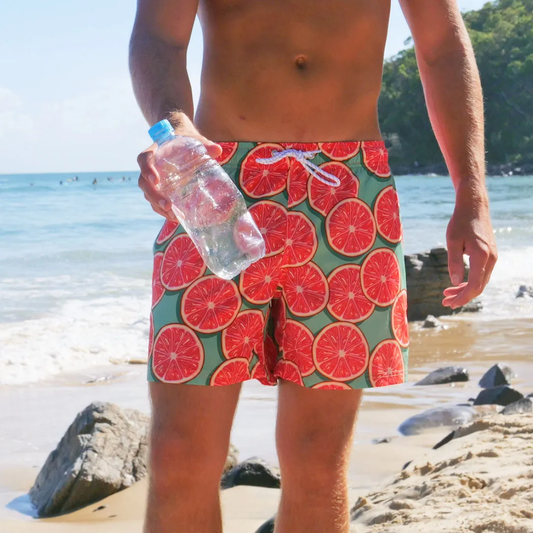 Groovy Grapefruit - Recycled Swim Shorts