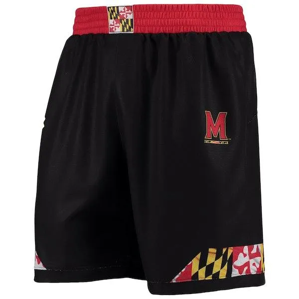 Maryland Terrapins Under Armour Black Sideline Lacrosse LAX Performance Shorts