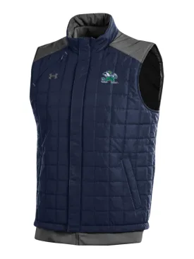 Notre Dame Fighting Irish Under Armour Navy Storm Loose Coldgear Full Zip Vest