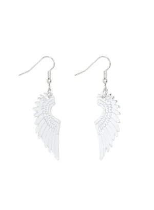 Pegasus Mini Drop Earrings - Mirror Silver