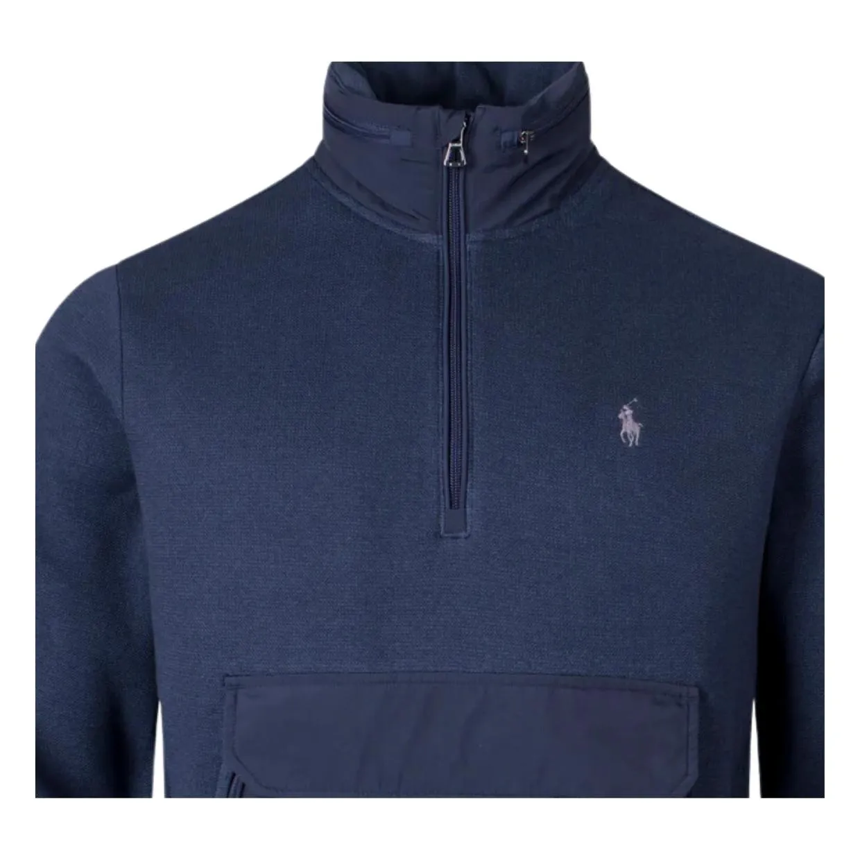 Polo Ralph Lauren Logo Navy Sweat Hooded Anorak