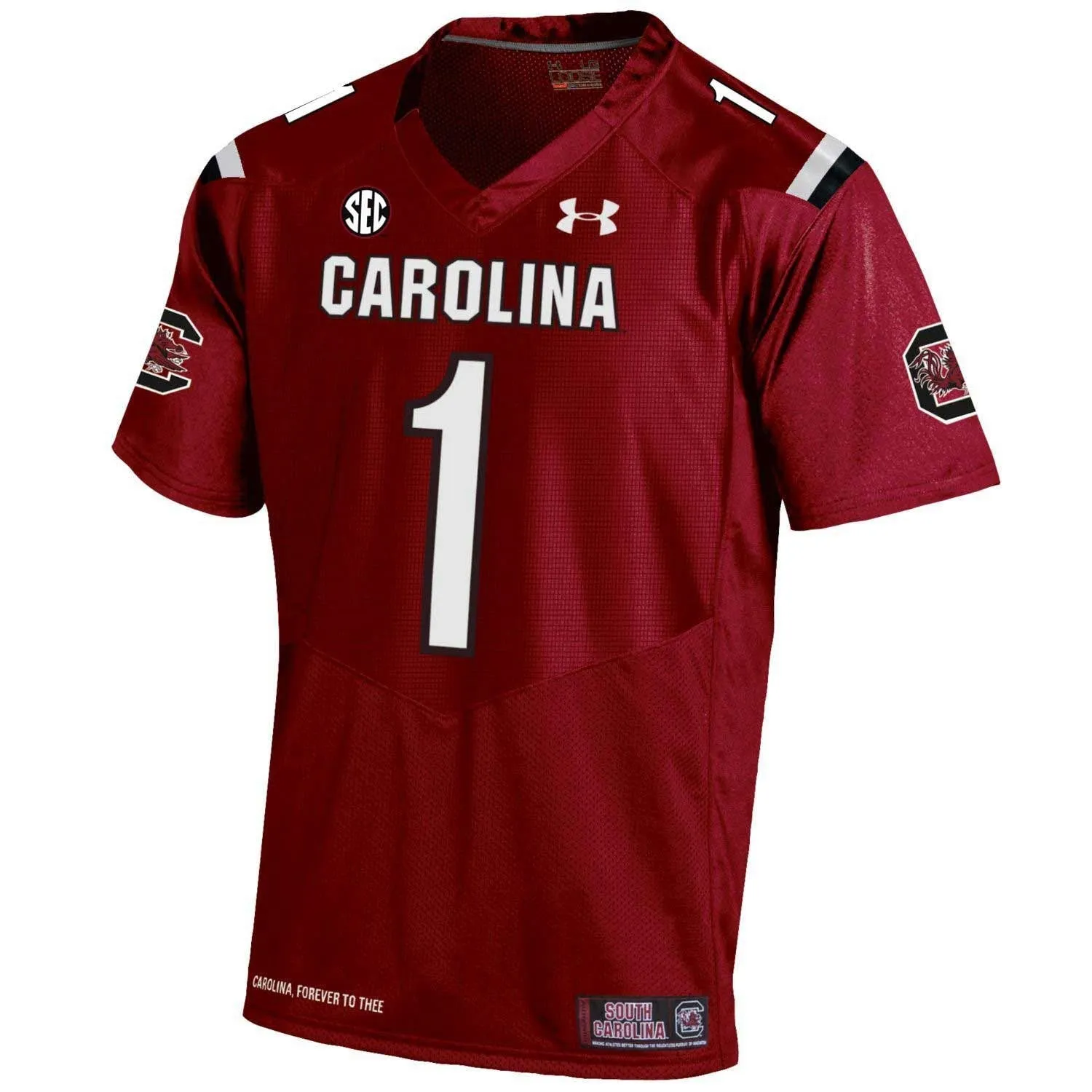 South Carolina Gamecocks UA Garnet #1 Sideline Football Replica Jersey